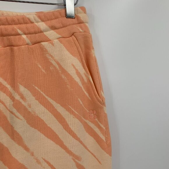 Sweaty Betty Essential Jogger sweatpants Nectarine Orange tie dye tan new M - Picture 2 of 5